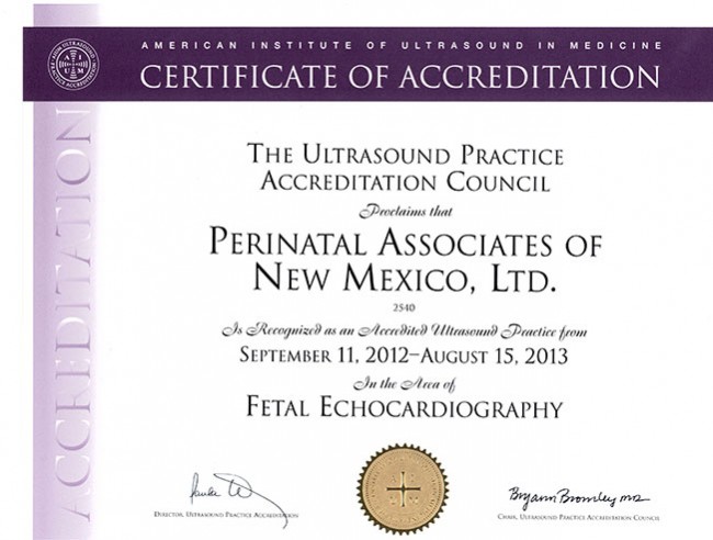 Image Fetal Echocardiography Accreditation